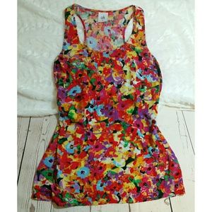 **SALE** CABI bright floral tank top XS